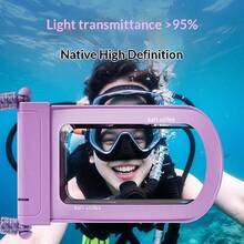 1/2pcs Waterproof Phone Pouch, Touch Screen, Swimming, Drifting, Underwater Photography Accessory, Transparent Sealed Bag - One Size Fits All - View 2