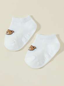 5 đôi tất thuyền chống trượt hình hoạt hình cho bé sơ sinh và trẻ nhỏ, thích hợp cho mùa xuân và mùa thu. - Nhiều màu - Xem 5