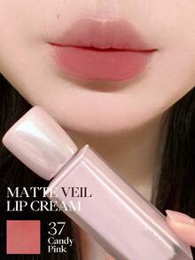 JOOCYEE 哑光唇釉 棉花糖色，哑光质地，滋润轻盈，持久不黏腻，女性适用 - #37 Candy Pink - 查看 4