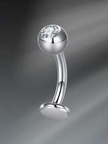 14G Floating Belly Button Rings Floating Belly Rings Flat Back Belly Rings,8/10/12/14mm Flat Back Belly Button Rings Floating Navel Piercing Jewelry Belly Button Rings Titanium Steel G23 Floating Belly Button Rings Flat Back Navel Rings Piercing Jewelry, Long Belly Rings Internal Threaded Navel Ring Hypoallergenic Belly Piercing Body Jewelry For Women Men Navel Barbell Stud Body Piercing - Silver - View 7