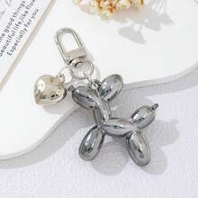 1pc Y2K Aesthetic Metallic Balloon Dog Keychain, Cute Bag Charm Pendant With Heart Decor, Fashion Backpack Accessory & Birthday Gift For Teenage Girls, Women And Animal Lovers - Balloon Dog - View 15