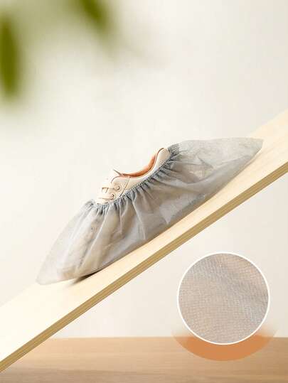 10/50/100pcs Non-Woven Shoe Covers, Home Floor Ground Anti-Dirty Shoe Covers, Household Dust-Proof Shoe Protectors, Thickened Wear-Resistant Anti-Slip Shoe Covers, Suitable For Home, Dust-Free Factory, Laboratory, Etc.
