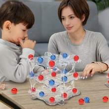 Juego de mesa 3D Tic Tac Toe, juego magnético, juego interactivo nocturno para padres e hijos, juguete de entrenamiento de pensamiento lógico, 1 Juego 1MD8 - 1 juego - Ver 6