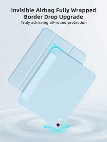 Ốp bảo vệ máy tính bảng DANYCASE 11 inch có khe đựng bút cảm ứng, phù hợp với các dòng A16, Air 11, M3, M2, Pro 11, M4, M5, thế hệ thứ 7, 8, 9, 10.2 inch, 10, 10.9 inch, Air 4, Air 5, thiết kế chống rơi. - Màu xanh nhạt - Xem 5