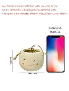 1 buc Vază de flori drăguță, jardinieră de perete pentru interior/exterior, decor pentru sufragerie/balcon/raft de cărți/birou, suculente/cactus, cadou creativ - Mare și drăguț - Vizualizare 10