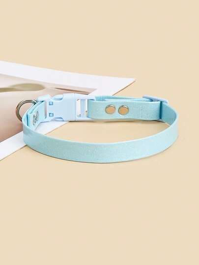 1 Stück Polyester weicher Katzen Zubehör Hunde Bedarf blau gepunktetes Haustier Katzen Hunde Halsband, geeignet für kleine Katzen und Hunde für den Innen- und Außenbereich (nicht geeignet für große Hunde)