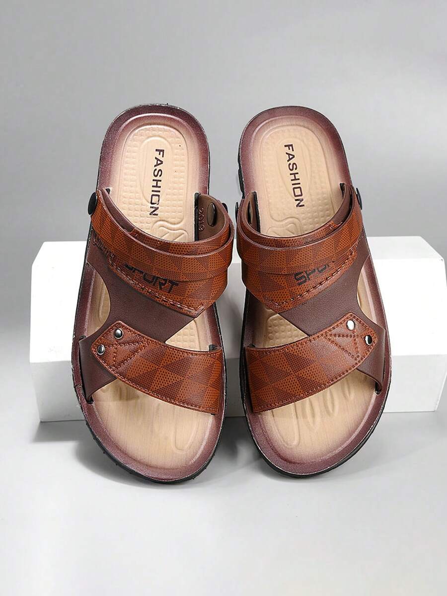 Zapatos casuales multifuncionales, zapatos de hombre, botas de moda, con apariencia destacada y cómodos - Caqui - Ver 1
