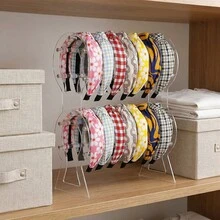 1pc Acrylic Headband Holder, Headband Display Rack, Transparent Jewelry Storage Rack, Gift For Girls, Perfect Headband Display And Storage Rack, Suitable For Girls And Girl - Multicolor - View 8