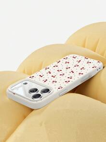 Cherry 1pc Fashionable Creative Cover Compatible With Apple 11/12/13/14/14Plus/15/15Plus/16/16Plus/17/17Pro - Multicolor - View 2