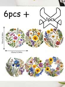 Đế lót ly trong suốt 2D, đế lót ly in hình nhiều màu sắc, quà tặng Ngày Valentine, đám cưới, sinh nhật, trang trí bàn, thiết kế nghệ thuật hoa dại, họa tiết phẳng 2D, đồ trang trí nhà cửa & đồ dùng tiệc tùng, quà tặng cá nhân hóa dành cho bạn bè nữ (có thể bóc lớp đế) - Nhiều màu - Xem 11