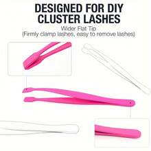 Stainless Steel Eyelash Tweezers, High Precision Eyelash Grabbing, Eyelash Extension Tool, Suitable For Beginners And Professionals, Beauty Makeup Tool - Multicolor - View 8