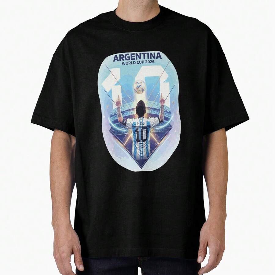 Messis 10 Cup 2026 Oversized T-Shirt - Black - View 1