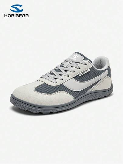 HOBIBEAR Wide Width Flat Shoes For Men And Women, Comfortable Fit, Lightweight Athletic Sneakers, Soft Rubber Sole, Wide Toe Box Design, Relaxed Fit, Casual Walking Shoes, Outdoor Hiking Footwear