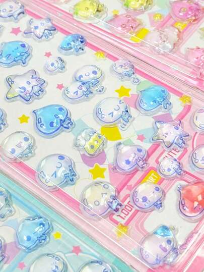 Pegatinas decorativas hechas a mano para programa de recompensas educativas, artesanías infantiles - Antiguas pegatinas de gota de agua 3D con cristal brillante en forma de gota de lluvia, pegatinas decorativas DIY