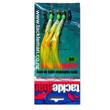 3 Hook/Set Luminous Fish Head Fishing Lure Single Hook Tack Bait Jigs Worm Fishing Sabiki String Hooks - Multicolor - View 14