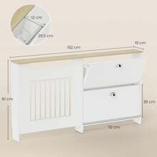 HOMCOM Protección de enchufe - Blanco - Ver 4