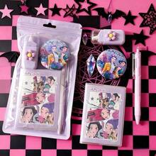 KPOP 女巫狩猎主题文具套装，学生奖励，生日礼物，实用学习用品 - 紫色款 - 查看 3