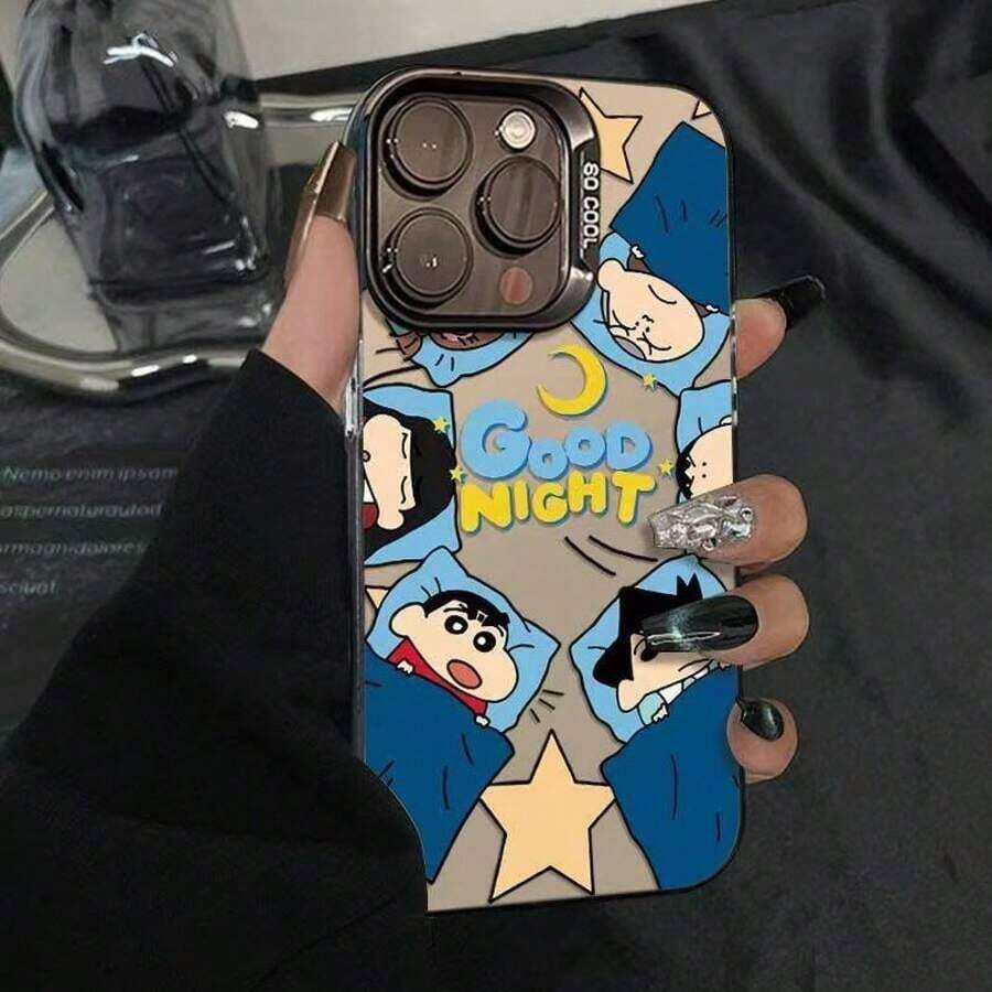 Xiaoxin Partner Good Night Compatible With IPhone 16 Pro Phone Case New Model 15 Pro Max/14 Full Coverage 13 Hard XR - Translucent Black - View 1