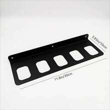 Soporte de pared resistente para martillos, soporte de herramientas de metal resistente, ganchos para herramientas de alta capacidad de carga para garaje, taller. - negro - Ver 5