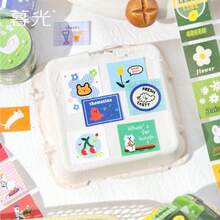 Băng dính Washi bằng giấy tổng hợp lấp lánh Doodle Meow Cloud Series - Hình dán phong cách Salt-Style để trang trí nhật ký, album ảnh và đồ thủ công DIY. - Băng dính cắt sẵn - Xem 2