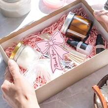 1/20/50/100pcs Pink Bow Mini Thank You Cards - DIY Blank Cards For Business, Restaurant, Anniversary, Graduation, Birthday, Wedding, Baptism, Thanksgiving, Teacher's Day And Other Occasions To Express Gratitude To Customers, Friends And Family - A - View 4