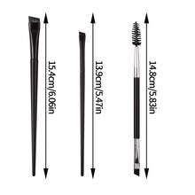 3件套：超细刀片眼线刷、扁平刀片眉刷、二合一双头睫毛夹/眉刷 - 彩色 - 查看 2