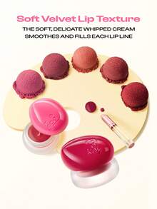 COLORKEY Velvet Multi-Use Blush And Lip Tint, Long-Lasting Lip Cream - Moisturizing, Waterproof, Can Build Blush Flush, Highly Pigmented Lip Tint, Multi-Purpose Lip And Cheek Stain, Portable, Natural Flush, Jelly Texture, Perfect Autumn/Winter Makeup For Women And Girls, Latte Makeup, Y2K Makeup, 90s Makeup, Bad Girl Makeup, Lip Combo, Bridal Wedding, Valentine's Day - Q05 Berry Red - View 6