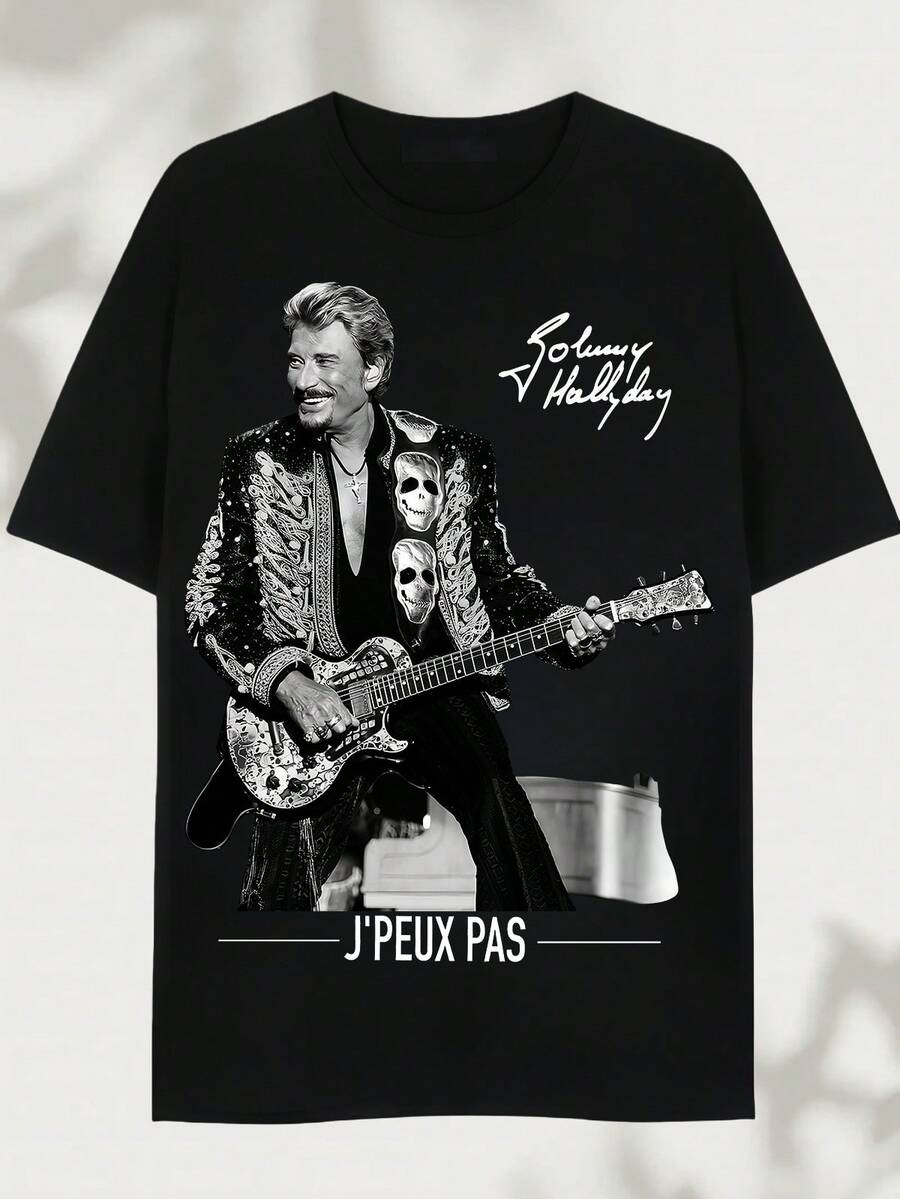 T-shirts pour hommes - Noir - Voir 1
