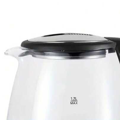 Electric Kettle, 2.0L Large Capacity, Glass Electric Kettle, 1000W High Power, Anti-Dry Burning And Rapid Heating, Suitable For Kitchen, Dining Room And Living Room, For Brewing Coffee And Milk, Saving More Heating Time And Being Safer.