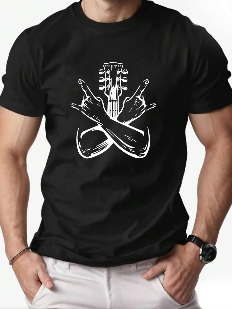 Men T-Shirts - Black - View 1