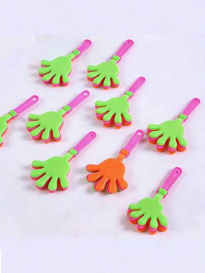 1/10/20/30/50pcs Clapper, 9.5cm/3.74in Length, 5cm/1.97in Width, Ideal Gift And Supplies For Festivals, Birthdays, Christmas Parties, New Year Gifts, Christmas Stockings, Holiday Celebrations. Plastic Party Clappers To Bring Joyful Carnival Atmosphere To Your Party.