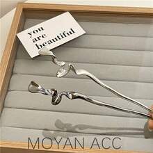 2个/套 女士波浪发夹 - 彩色 - 查看 4