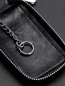 1pc Key Protector Universal Car Key Fob Case Car Smart Key Fob Holder For Remote Key Fob Car Keychain Car Key Chain Car Key Car Key Cover Case Coin Holder Metal Hook Keyring Wallet Zipper Bag For Auto Remote Key Fob Keep Your Car Keys Secure With This Portable Key Holder! Travel Accessories Travel Outdoor Gear - 寶藍色 - 查看 6