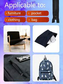 #8 Black Separating Single Pull Zippers, Sturdy Wear-Resistant & Smooth-Glide Zippers For Jackets, Coats, Bags, Backpacks, Wallets, Adult & Kids Clothing, DIY Craft Projects,70-100cm - C-Black - View 4