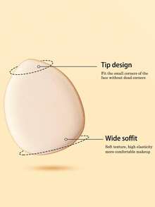 12pcs Finger Powder Puff Makeup, Mini Powder Puff, Soft Powder Puff, Concealer Foundation, Makeup Powder, Mineral Sponge, Wet & Dry Makeup Tools - Multicolor - View 3