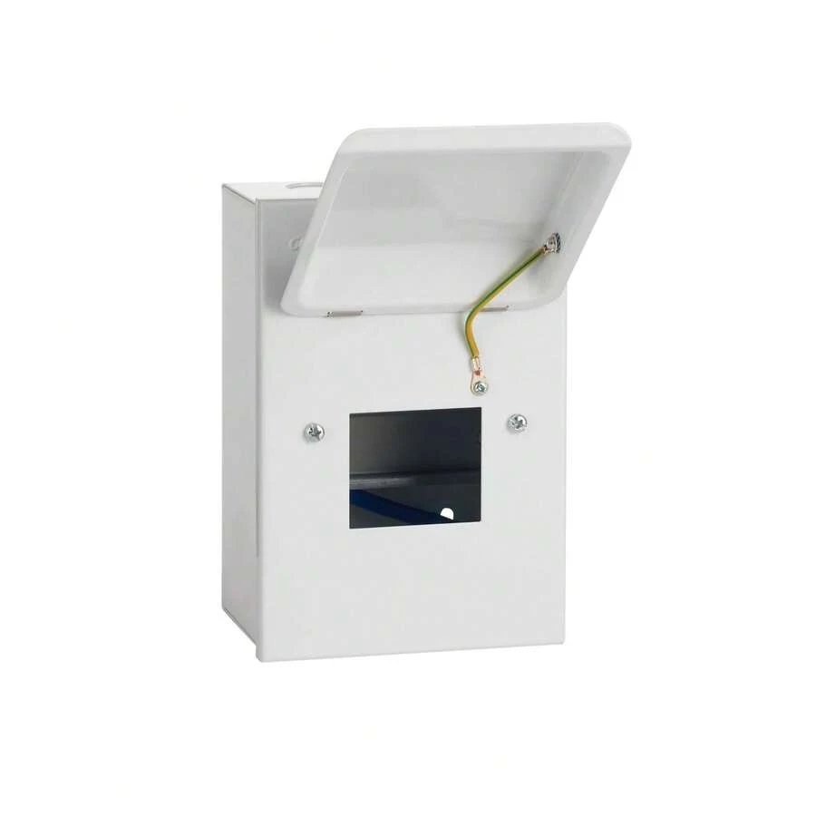 3 Module Metal Enclosure With Hinge Lid IP40 Empty Garage Consumer Unit - Multicolor - View 1