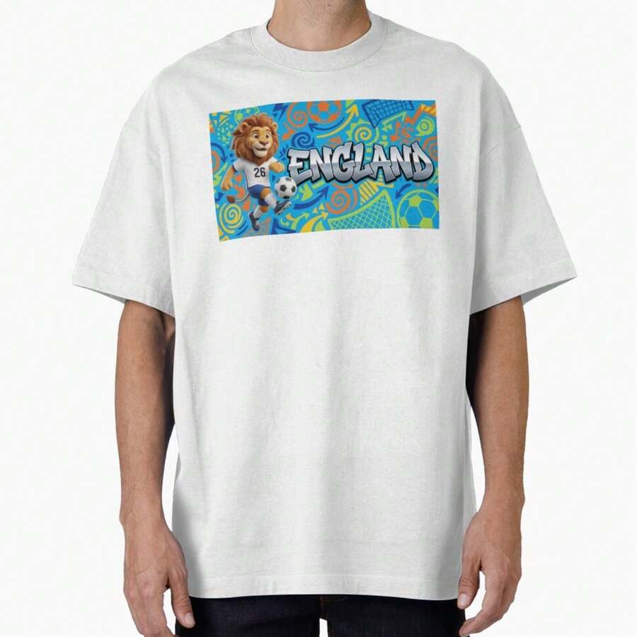 World Cup 2026 England Soccer Team Original Art   T-Shirt - White - View 1