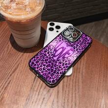 Juicy Leopard Print Phone Case Compatible With Samsung Phone Cases Compatible With  12, 13, 14, 15 Pro,  14 Plus,  15, 16 Pro Max,  17,  17 Pro,  17 Pro Max, And  17 Air Made Of TPU Material, Anti-Slip And Drop-Proof, Stylish And Fashionable, Luxurious And High-End, With A Built-In Lens Protector A Perfect Gift For Yourself, Family, Friends, And Lovers - 黑色LB11 - 查看 2