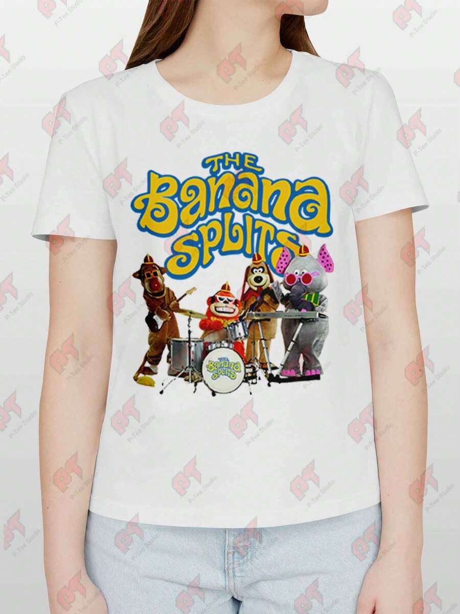 Banana Splits Adventure Hour Fictional Music T Shirt - White - View 1