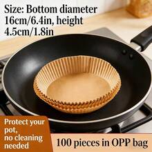 100pcs Air Fryer Paper, Disposable Baking Paper Trays For Air Fryers, Essential For Round Baking Ovens.Mother's Day,Mom,Mother's Day Gift,Flower,Jewelry,Mother's Day Decorations,Mother's Day Party Supplies,Women,Pink,Gift Set - Xem 3