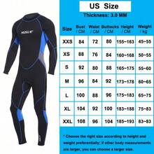 HISEA 3毫米厚男女通用氯丁橡胶潜水服，女士连体保暖冲浪服，男士四季保暖潜水服套装，黑色春季款 - 黑色 - 查看 7