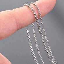 1pc S925 Silver Necklace, Unisex Personalized Korean Style Thick Chain Necklace, Fashionable High-End Jewelry Gift - men's necklace - View 8