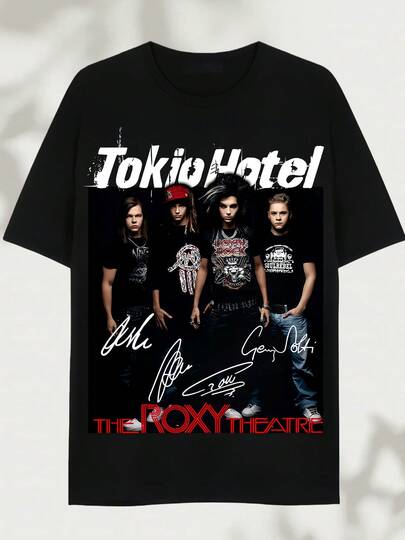 2026: Tokio Hotel Concert T-Shirt, Graphic Tee, Touring Band Tee, Retro Tee, Printed Tee - Made Of Pure Cotton, It's Soft And Breathable, Suitable For Both Men And Women. It's A Casual Shirt Suitable For All Seasons And A Stylish Souvenir. It's Suitable For Everyday Wear, Urban Fashion Enthusiasts, And Music Lovers.