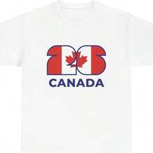 2026 World Cup Themed Tee Featuring Canada _ Designed By Renowned Artist Samuel James - White - View 1