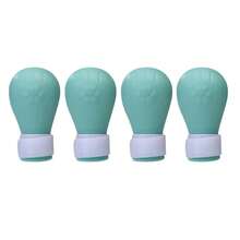 4 件可调节猫爪套，硅胶猫爪保护器，柔软灵活的猫咪美容防抓保护靴，适用于洗澡、修剪指甲、清洁耳朵和护理（粉色/绿色/浅绿色/混合色） - 彩色 - 查看 10