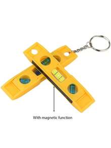 3.7 Inch Portable Magnetic Level, Keychain Mini Level With 3 Bubbles, Mini Portable Level Tool, Vertical Horizontal Balance Ruler, Inclinometer, Portable ABS Shell Level, High Precision Measuring Tool For Home, With Magnetic Measuring Ruler - Multicolor - View 11