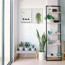 现代INS风格网格照片墙，将生活变成治愈系情绪板，每个瞬间都温暖人心，明信片DIY收纳架墙架 - 黑色 - 查看 7