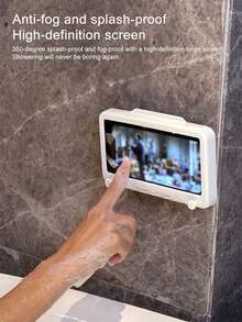 Waterproof Shower Phone Holder, Touchscreen Wall Mounted Bathroom Phone Case For Shower & Bath - Multicolor - View 6