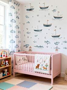 1 pieza/3 piezas - Papel tapiz - Pegatinas decorativas para paredes para habitaciones de niños/niñas, guardería, dormitorio, sala de estar, ventana - Decoración creativa y linda para la habitación de los niños - Multicolor - Ver 6