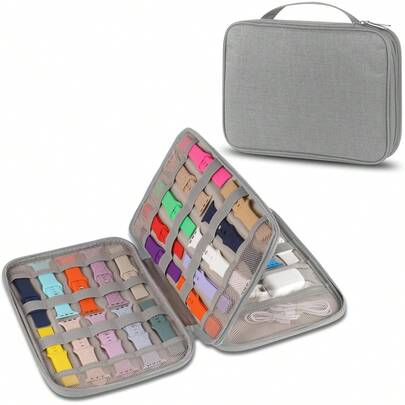 Watch Band Storage Organizer For 35 Bands, Carrying Case